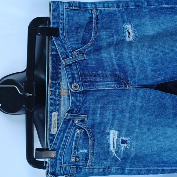 AG Premiere Skinny Straight Jeans Distressed sz 29 - Picture 3 of 9